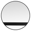 Varaluz Cadet 30-In Round Accent Mirror In Black 4DMI0115